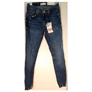 Zara Skinny Jeans Size:6 Island Blue